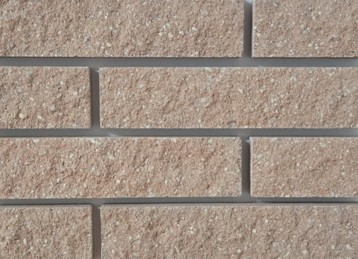 Village Stone split face veneer CMU sample board